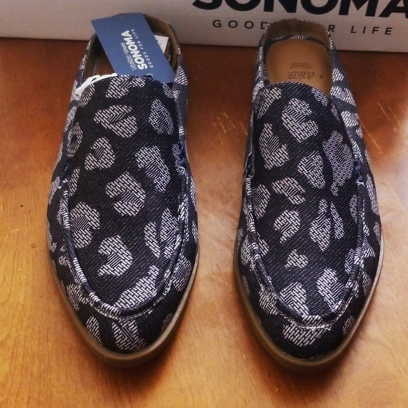 Mules Blue Leopard Denim Look Sonoma Kelly - Picture 2 of 8